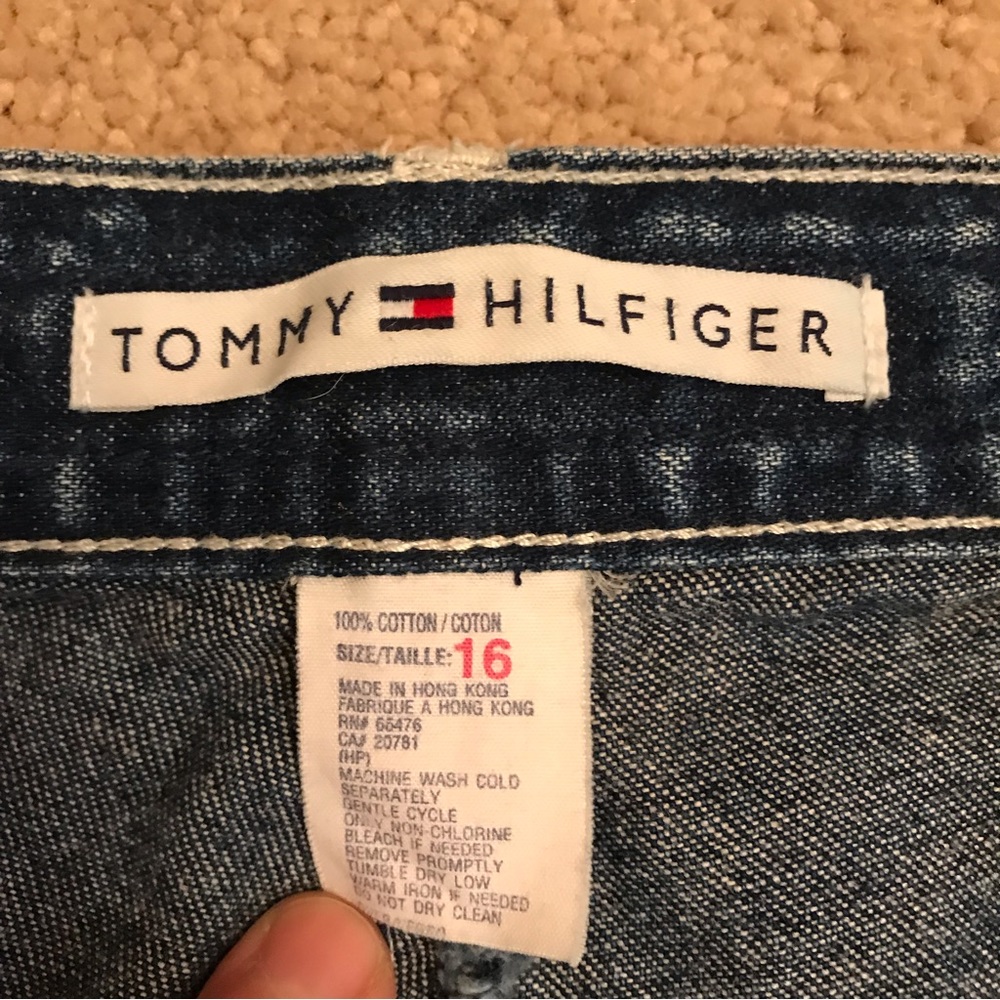 Tommy Hilfiger High-Rise Dark Blue Straight-Leg Jeans - Picture 4 of 13